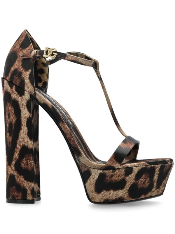 Dolce & Gabbana  105mm leopard-print sandals
