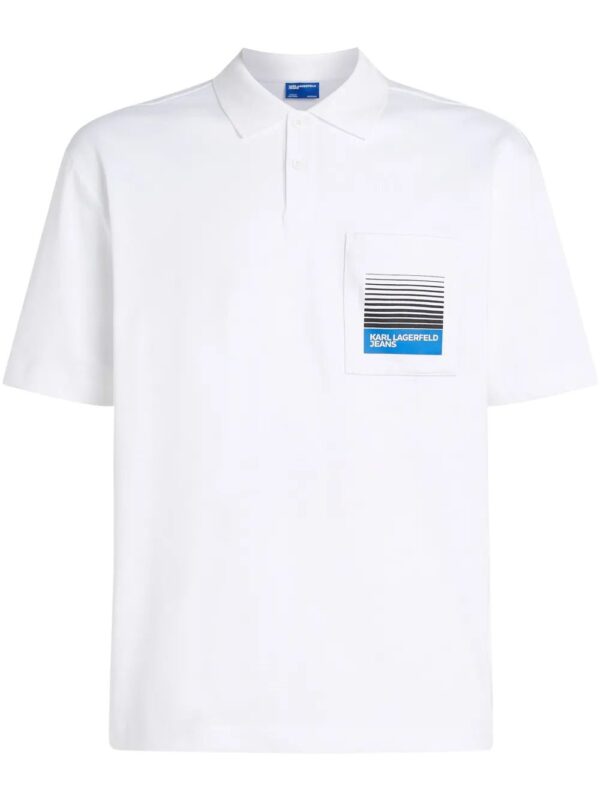 Karl Lagerfeld Jeans  logo-print-pocket polo shirt