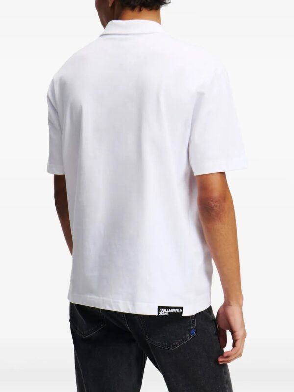 Karl Lagerfeld Jeans  logo-print-pocket polo shirt - Image 4