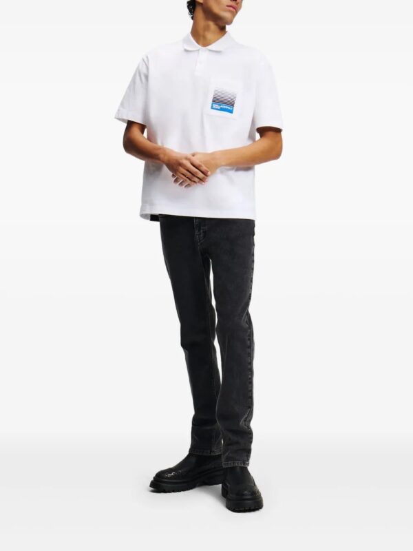 Karl Lagerfeld Jeans  logo-print-pocket polo shirt - Image 2