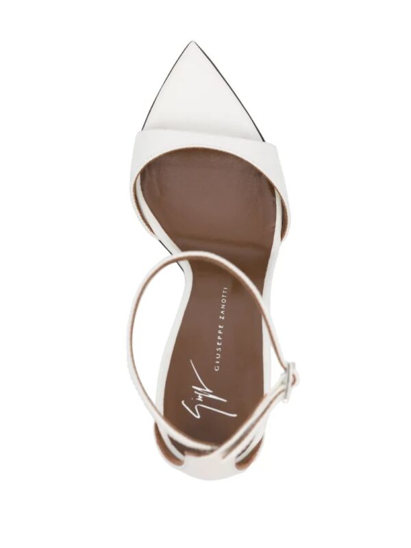 Giuseppe Zanotti  105mm Intriigo white sandals - Image 4