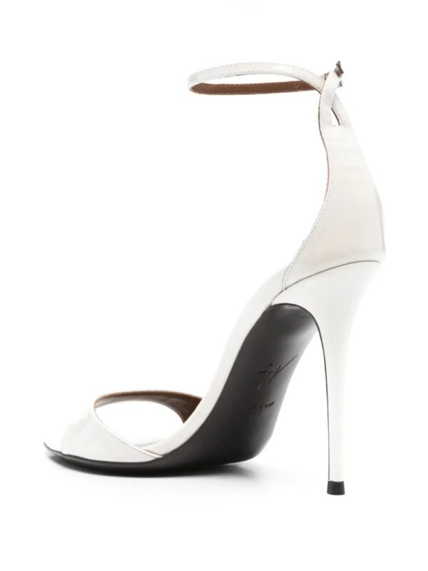 Giuseppe Zanotti  105mm Intriigo white sandals - Image 3