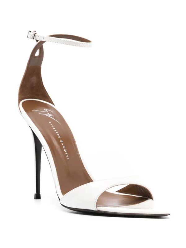Giuseppe Zanotti  105mm Intriigo white sandals - Image 2