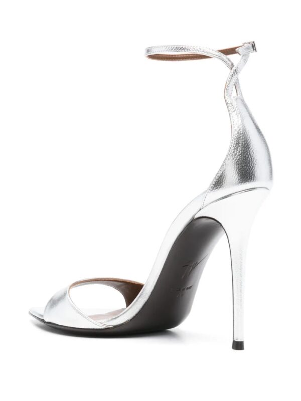 Giuseppe Zanotti  105mm Intriigo silver sandals - Image 3