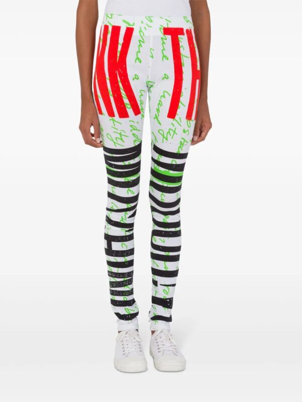Moschino  graphic-print leggings - Image 2