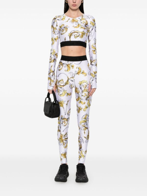 Versace Jeans Couture  Barocco-print leggings - Image 2