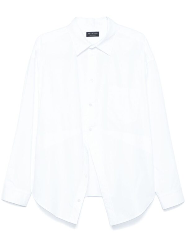 Balenciaga  logo-embroidered shirt