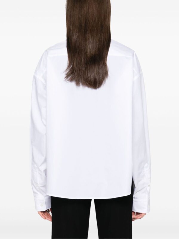 Balenciaga  logo-embroidered shirt - Image 4
