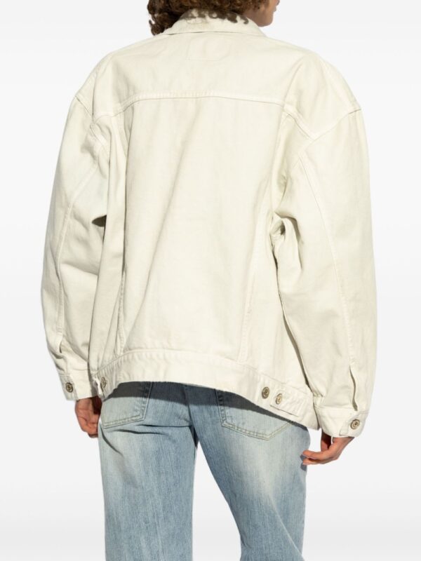 Balenciaga  logo-print denim jacket - Image 4