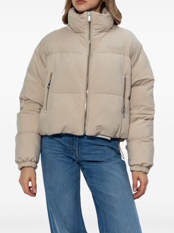 Versace  logo-embroidered jacket - Image 3