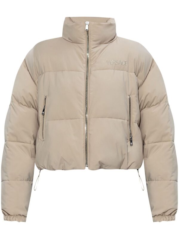 Versace  logo-embroidered jacket