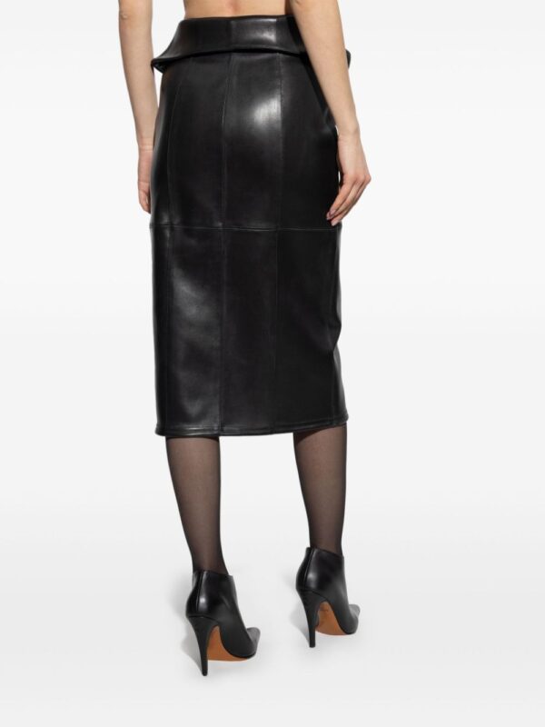 Alexander McQueen  leather pencil skirt - Image 4