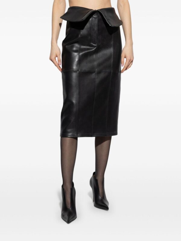 Alexander McQueen  leather pencil skirt - Image 3