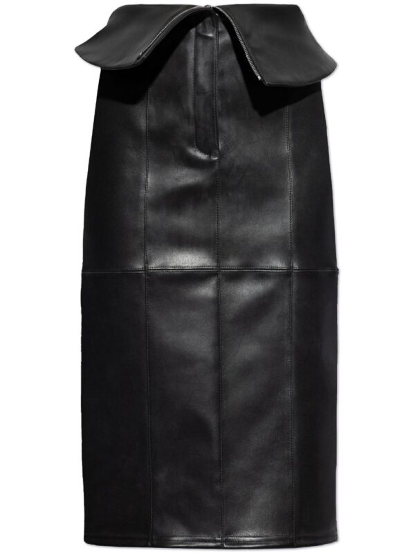 Alexander McQueen  leather pencil skirt