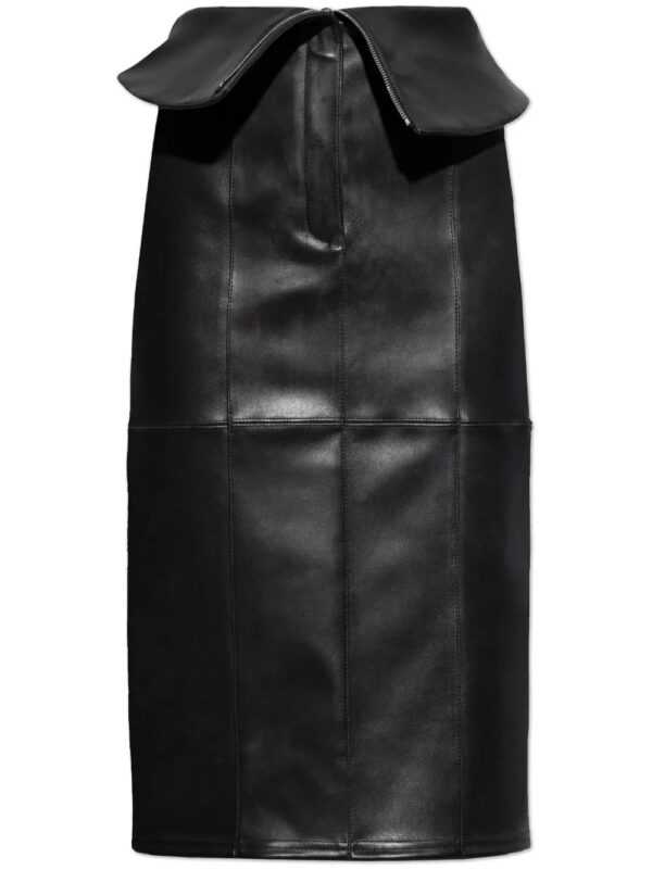 Alexander McQueen  leather pencil skirt