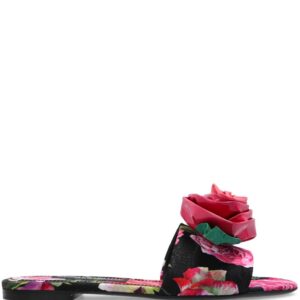 Dolce & Gabbana  floral-motif slides