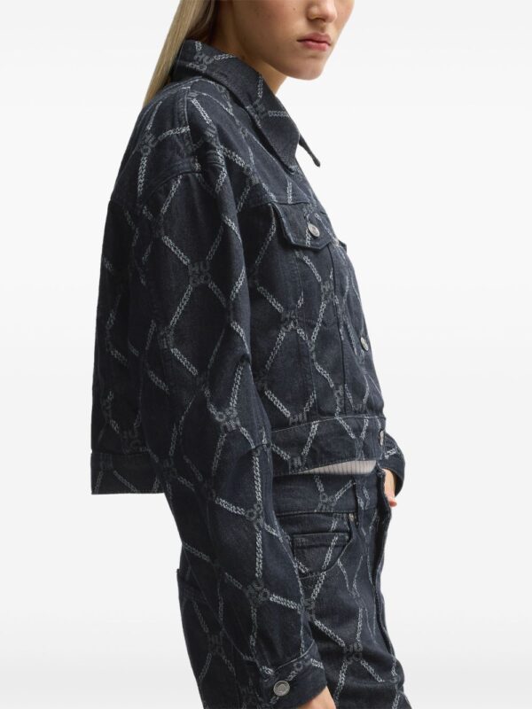 HUGO  monogram denim jacket - Image 4