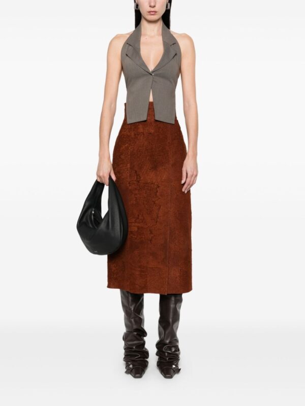 Alexander McQueen  suede midi skirt - Image 2