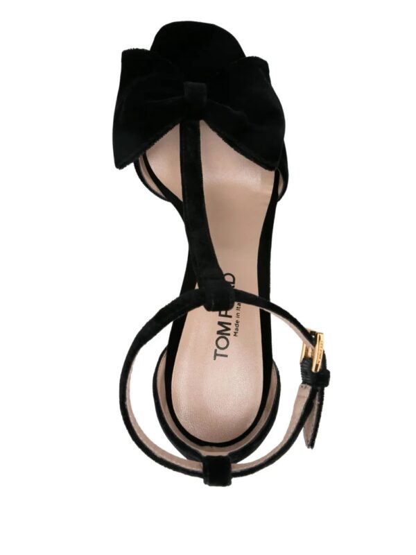 TOM FORD  80mm velvet sandals - Image 4