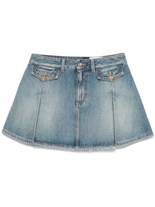 Alexander McQueen  denim mini skirt