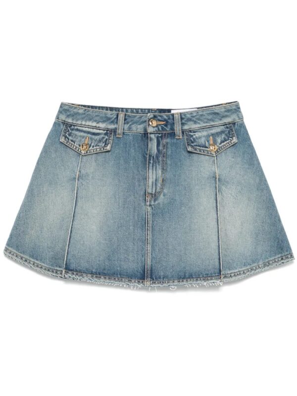 Alexander McQueen  denim mini skirt