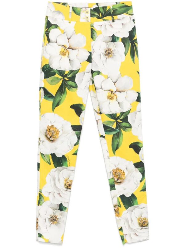 Dolce & Gabbana  floral-print tapered trousers