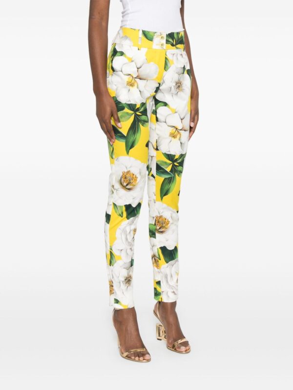 Dolce & Gabbana  floral-print tapered trousers - Image 3
