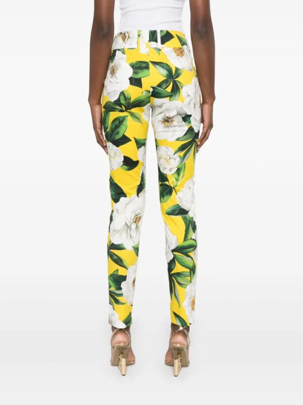 Dolce & Gabbana  floral-print tapered trousers - Image 4