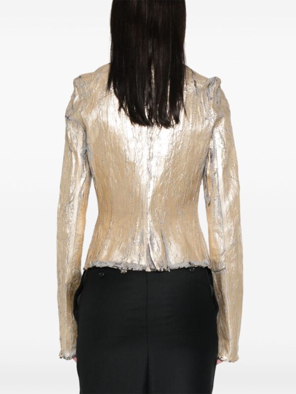 Rick Owens  cracked-effect jacket - Image 4
