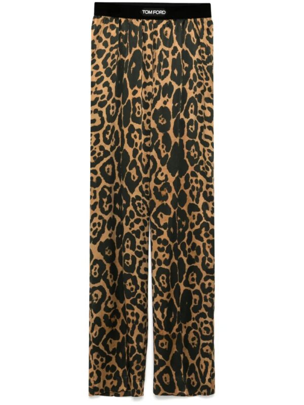 TOM FORD  Silk Leopard Pants