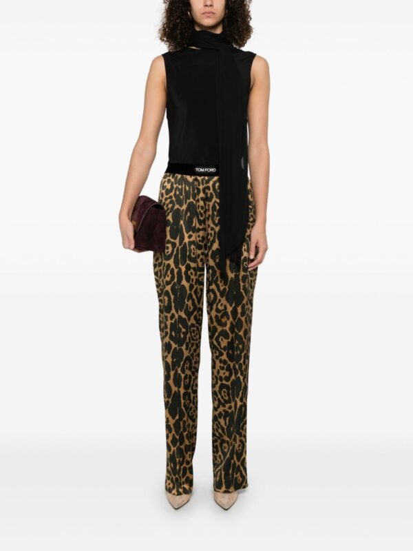 TOM FORD  Silk Leopard Pants - Image 2