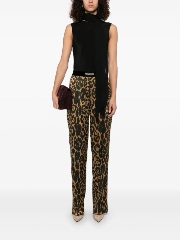 TOM FORD  Silk Leopard Pants - Image 2