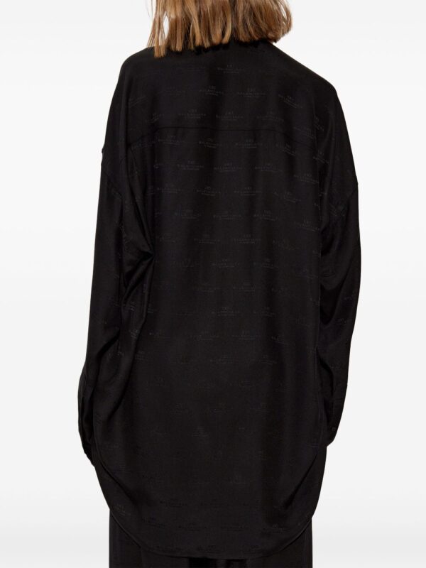 Balenciaga  logo-print shirt - Image 4