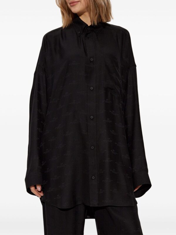 Balenciaga  logo-print shirt - Image 3