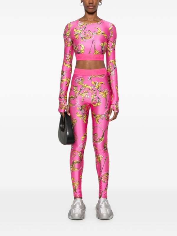 Versace Jeans Couture  Barocco-print leggings - Image 2
