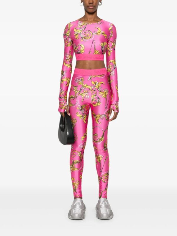 Versace Jeans Couture  Barocco-print leggings - Image 2