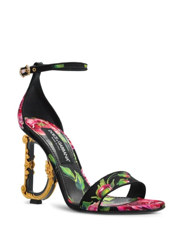 Dolce & Gabbana  115mm floral-print sandals - Image 2