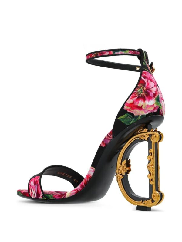 Dolce & Gabbana  115mm floral-print sandals - Image 3