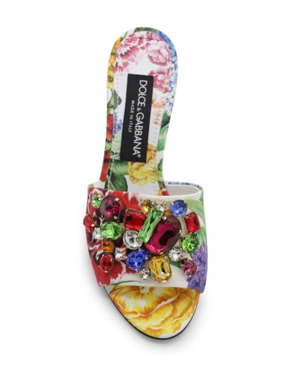 Dolce & Gabbana  floral embellished sandals - Image 4