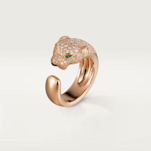 Cartier Panthère de Cartier ring, medium model, half-paved
