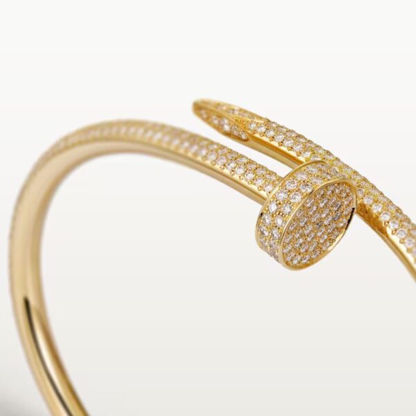 Cartier Juste un Clou bracelet, classic model, diamonds - Image 4