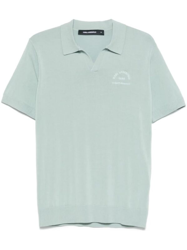 Karl Lagerfeld  logo-embroidered polo shirt