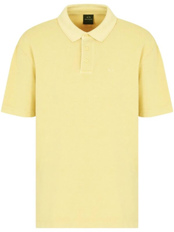 Armani Exchange  logo-embroidered polo shirt