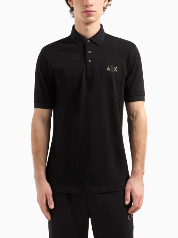 Armani Exchange  cotton polo shirt - Image 2