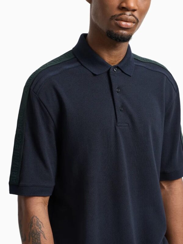 Armani Exchange  cotton polo shirt - Image 4