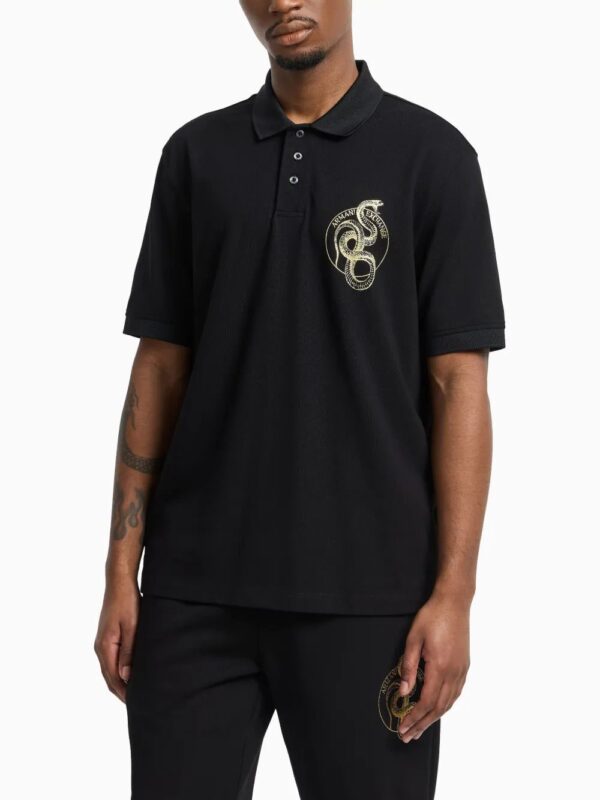 Armani Exchange  cotton polo shirt - Image 2
