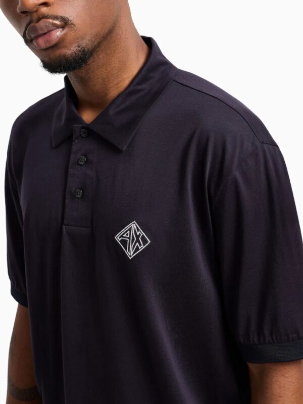 Armani Exchange  cotton polo shirt - Image 4
