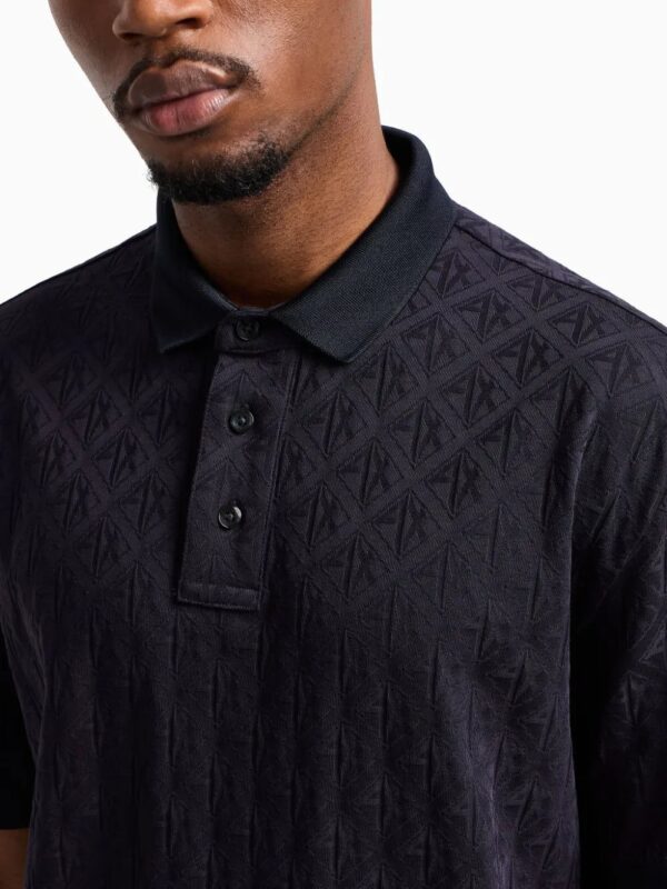 Armani Exchange  cotton polo shirt - Image 4