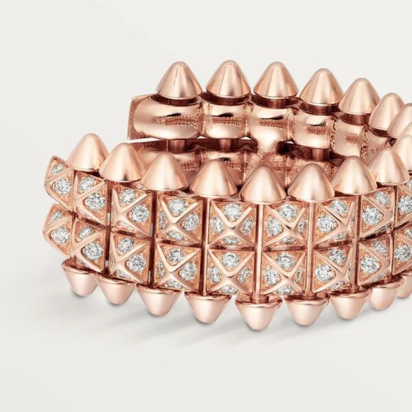 Cartier Clash de Cartier hoop earrings, double row, paved - Image 4