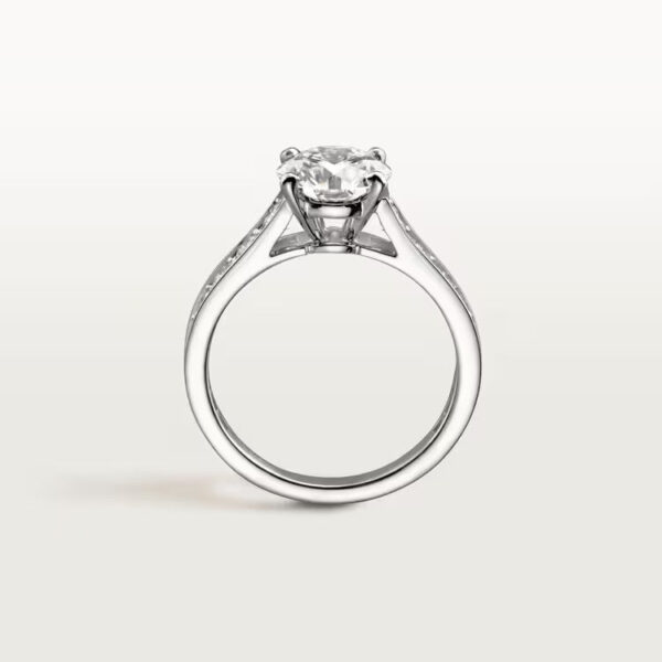 Cartier 1895 solitaire, brilliant-cut diamond, paved - Image 2